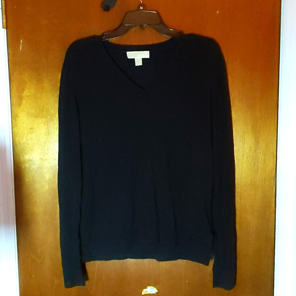 Michael Kors Black Long Sleeve Shirt, L